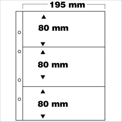 Produktbild von 0-Euroscheine Ergänzungsblätter aus Folie, 5 Stück Pack