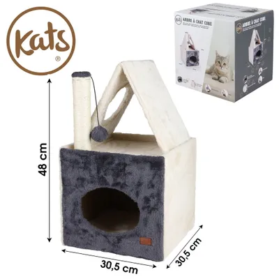 Produktbild von Kats Kratzbaum Katzenhöhle Katzenkratzbaum Katzen-Höhle Haus 33353