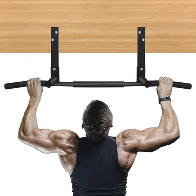 Image de Barre de traction murale - Acier inoxydable - Barre de traction fixe - Entraînement à domicile