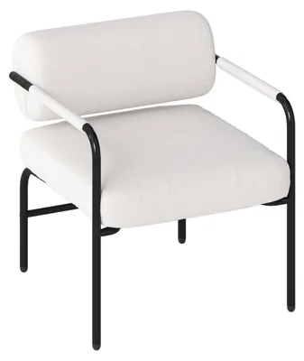 Productafbeelding van Fauteuil - Lounge Stoel - Relaxfauteuil - Zetel - Draaifauteuil - Bekleding - Metalen Armleuningen