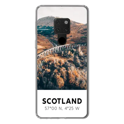 Produktbild von MuchoWow® Handyhülle Schutzhülle Hülle für Huawei P40 Lite Schottland - Herbst - Berge Silikon Softcase Handy Hülle - Handy