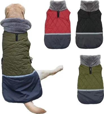 Produktbild von Reflektierende, wasserdichte Hundejacke, warm, L