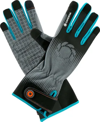 Obrázek produktu pro Gardena 11531-20, Zahradnické rukavice, Černá, Modrá, Šedá, L, Bavlna, Elastan, Nylon, Polyester, Polyuretan