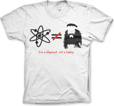 Produktbild von TBBT - Im A Physicist, Not A Hippie T-Shirt - X-Large - White