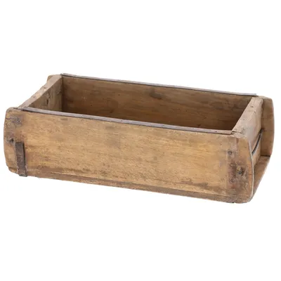 Produktbild von Novaliv Holzkiste Vintage 30 x 15 x 10 cm Alte Ziegelform Holz EIN KAMMER Allzweckkiste aus recyceltem Altholz Jede Form EIN Unikat - Geschenkkiste