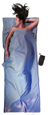 Produktbild von Cocoon TravelSheet XL Baumwolle Hüttenschlafsack (Wärmeleistung +2,9°C / Max. Körpergröße 210cm / Gewicht 0,61kg) cactus blue