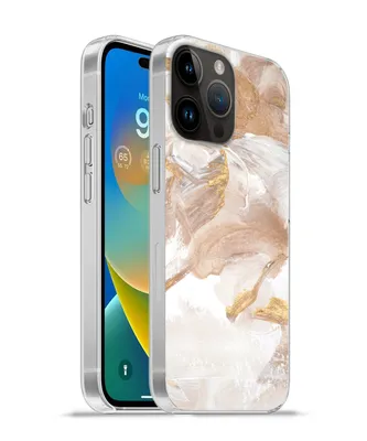 Produktbild von MuchoWow® Handyhülle Schutzhülle Hülle für Apple iPhone 14 Pro - Softcase Wasserfarbe - Gold - Braun Silikon Softcase Handy Hülle - Umschlag