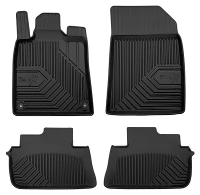 Produktbild von Gummi-Fußmatten für Peugeot 407 2004-2011 – 4-tlg, Schwarz, passgenau