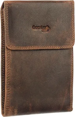 Produktbild von GreenLand Nature Leder Geldbörse Umhängetasche Montana Wallet RFID Brown braun