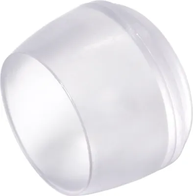 Produktbild von Adsamm® | 4 x Stuhlbeinkappen | Ø 22 mm | Transparent | rund | Möbelgleiter für Stahlrohrstühle