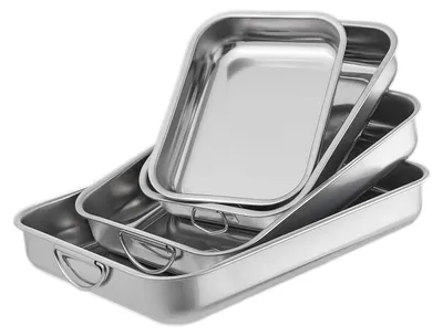 Produktbild von 4-teiliges Backform-Set aus Edelstahl