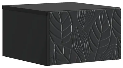 Immagine prodotto di Mobiletto da notte a muro Nero 49 x 34,5 x 20 cm