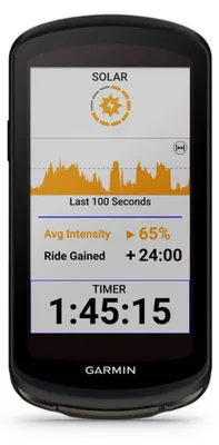 Produktbild von Garmin Edge 1040 Solar, 8,89 cm (3.5"), 282 x 470 Pixel, 64 GB, Solar, Lithium-Ion, 45 h, 59,3 mm