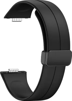 Produktbild von INF Magnetisches Verschluss-Silikon-Uhrenarmband für Huawei Fit 3 Schwarz