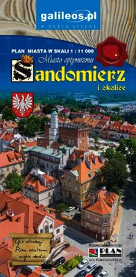 Produktbild von Sandomierz und Umgebung. Karte / Stadtplan. Ausgabe 2024. Galileos