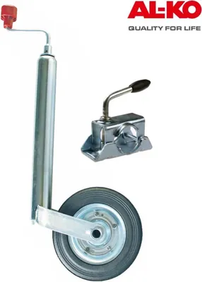 Produktbild von AL-KO Stützrad Compact 150 kg Stahlfelge, Vollgummi mit Klemmhalter