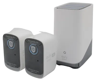 Zdjęcie produktu dla Eufy eufyCam S300 (eufyCam 3C), Kamera bezpieczeństwa IP, Wewnętrz i na wolnym powietrzu, Bezprzewodowy, Amazon Alexa & Google Assistant, Ściana, Biały, Szary