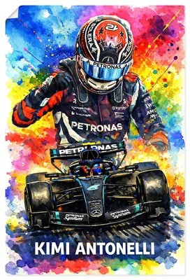 Produktbild von ARTland Poster Kimi Antonelli - ein aufgehender Stern Größe: 40x60 cm
