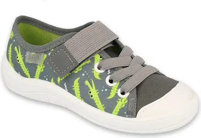 Produktbild von BEFADO Jungen Sneakers Klettverschluss Krokodil Grün 25