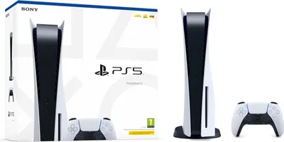 Produktbild von Sony Interactive Entertainment PlayStation 5, PlayStation 5, Schwarz, Weiß, 16000 MB, GDDR6, AMD, AMD Ryzen Zen 2
