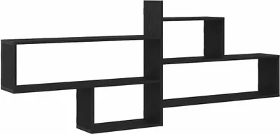 Immagine prodotto di vidaXL Scaffale a muro in rovere nero 167,5x18x68 cm Materiale a base di legno