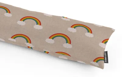 Produktbild von SCHÖNER LEBEN. Zugluftstopper Over the Rainbow Regenbogen Wolken natur Auswahl 120cm Länge