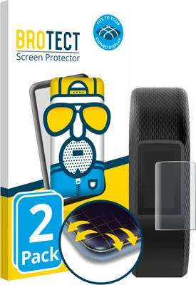 Produktbild von 2x BROTECT Fullscreen Schutzfolie für Garmin Vivosport Displayschutz Folie Fullcover Matt Entspiegelungsfolie