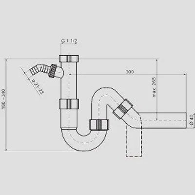Produktbild von SANIT 31.208.00..0000 Universal Rohrgeruchverschluss G1