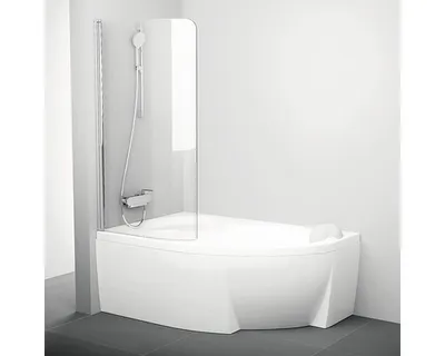 Productafbeelding van Badombouw RAVAK CVSK1 ROSA 140/150 L, helder glas + transparant