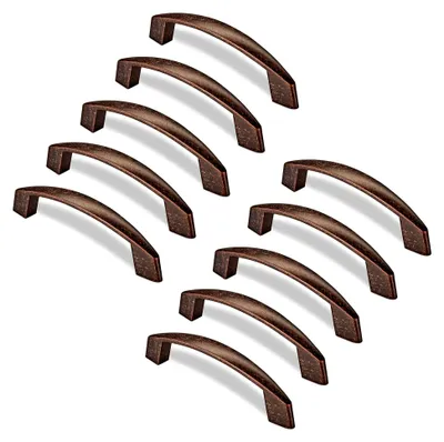 Produktbild von 10 x Möbelgriff THEA 96 mm Kupfer antik Bügelgriff Schrankgriff Schubladengriff