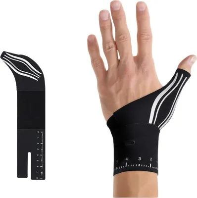 Image de INF Attelle de pouce légère unisexe - Support poignet main gauche - Noir Le noir Main gauche