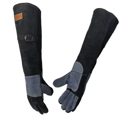 Produktbild von 54 CM / 21.3 ZOLL Leder Tier Handling Handschuhe, Mehrzweck Haustier Handschuh Zum Greifen Von Reptil,ür Katzenhund Vogel Falke Viehschlange