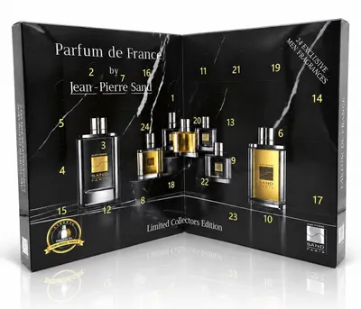 Zdjęcie produktu dla Parfum de France 24-częściowy perfumowy kalendarz adwentowy Beauty prezent Boże Narodzenie kalendarz książka Men 2026