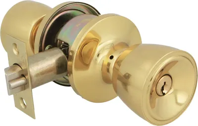 Produktbild von Türknauf Set 2 Stück, für Haustür, Messing, 60/70 mm, für Holztüren
