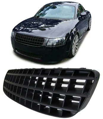 Kühlergrill Sportgrill Gitter Schwarz für Audi TT 8N ab 1998-2006 Coupe + Cabrio – Produktansicht