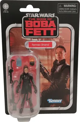 A Star Wars The Book of Boba Fett Fennec Shand action figure in its original packaging.