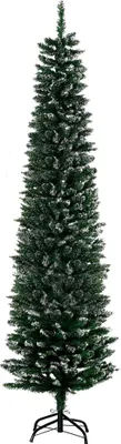 Image de Arbre de Noël - Sapin artificiel - Aiguilles denses - Support métallique - Sans éclairage - Vert