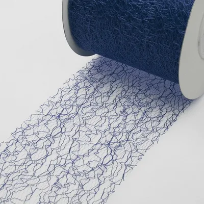 Produktbild von Spiderweb Dekoband - 3 cm blau - Rolle 25m - 67  004-R 30