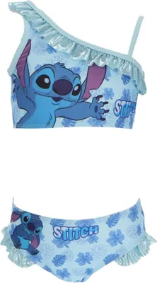 Immagine prodotto di Lilo & Stitch bikini bambino due pezzi costume da bagno ragazze estate spiaggia blu 3/4 anni