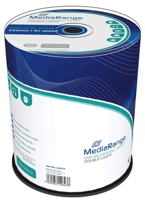 Produktbild von MediaRange DVD+R 8.5GB 100pcs 8x Double Layer