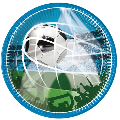 Produktbild von Papierteller „Soccer Fans“, 20 cm, 8 Stück