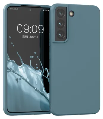 Produktbild von kwmobile Handyhülle für Samsung Galaxy S22 Hülle - TPU Case - Kabelloses Laden - Schutzhülle Cover in Arctic Night