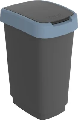 Produktbild von Rotho Abfalleimer 25L Twist - Swingeimer - Mülleimer mit Swing Klappdeckel - Müllbehälter 33,1 x 47,6 x 25,2 cm - Abfallbehälter aus Kunststoff