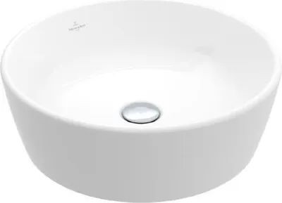 Produktbild von Villeroy & Boch Architectura Aufsatzwaschbecken Rund Ohne Überlauf 45x45x15,5 cm Alpin Weiß