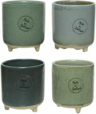Obrázok produktu pre Dekoratívny hlinený kvetináč na nožičkách 8,5x7,5 cm