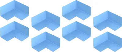 Produktbild von Isolbau Innenecke P3 Blau - 8 Stück - Wasserdichtes Eck-Dichtband für Sanitär, Dusche, Bad, Fliesen, Eckabdichtung Dichtecke Abdichtung für Innen- & Außenbereich