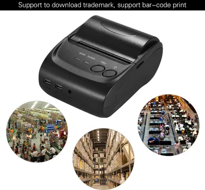 Obrázok produktu pre POS-5802LN Portale Mini 58mm 1 až 8 Bezdrôtová termálna tlačiareň USB Tlač účteniek a vstupeniek POS