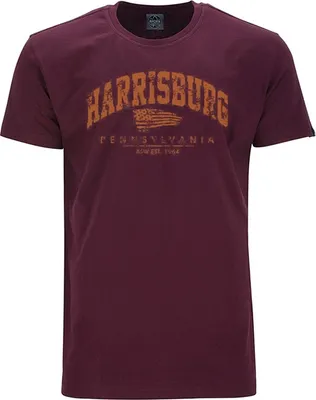 Produktbild von Übergrößen T-Shirt Harrisburg Orange AHORN SPORTSWEAR Maroon Red 8XL