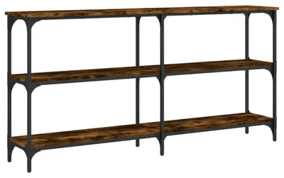 Obrázek produktu pro vidaXL Konzolový stolek Smoked Oak 150x29x75 cm Dřevěné konstrukce