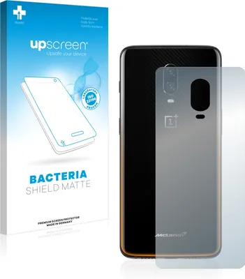 Produktbild von upscreen Schutzfolie für OnePlus 6T McLaren (Rückseite) Antibakterielle Folie Matt Entspiegelt Anti-Fingerprint Anti-Kratzer
